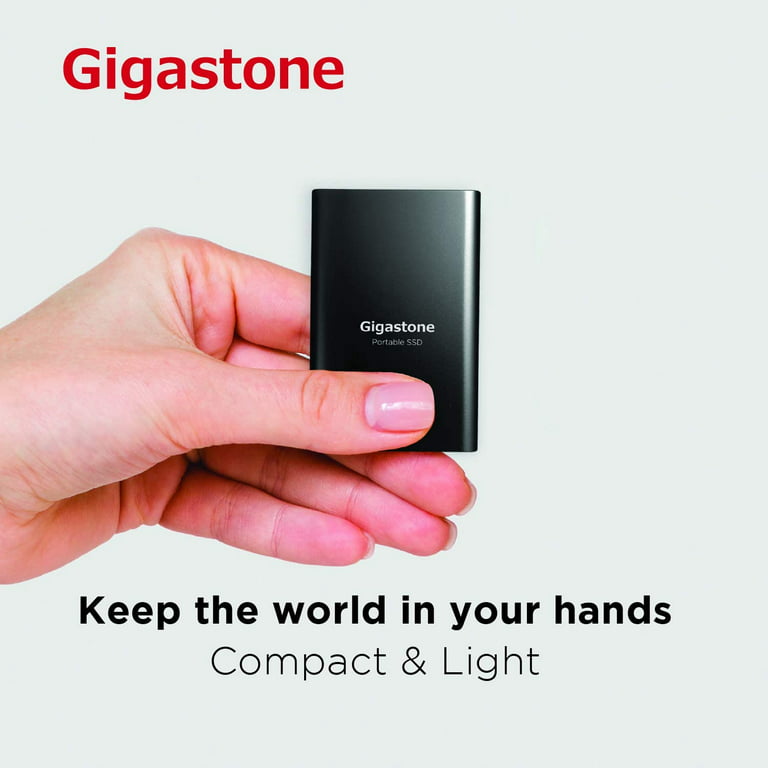 Gigastone 250GB External SSD, Portable Solid State Drive, 3D NAND, Read  Speed up to 550MB/s, USB 3.1 Type C for for PC Mac Windows Linux PS4 Xbox  One and Smart TV 