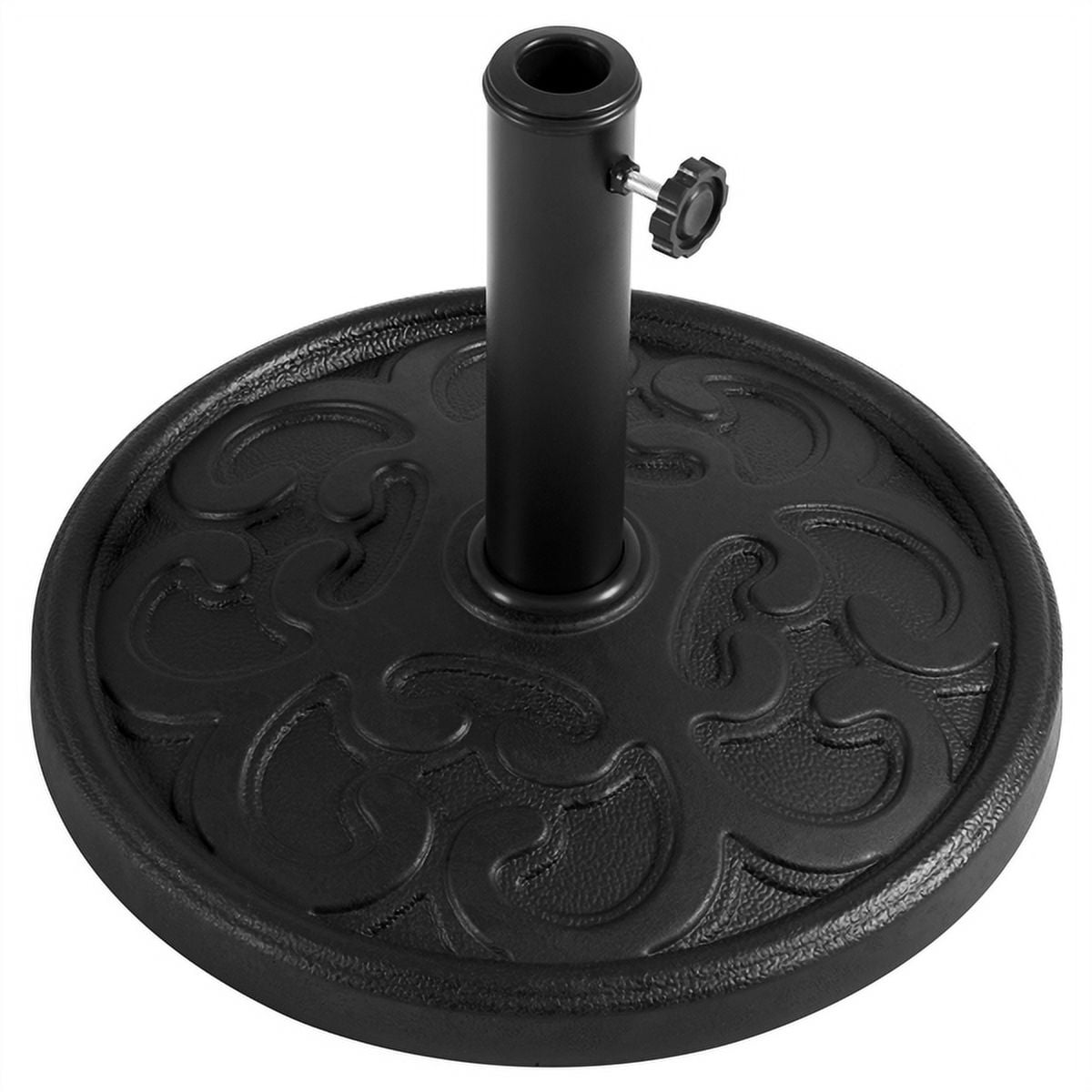Yaheetech Outdoor 22lbs Round Patio Heavy Duty Market Umbrella Base Stand, Black