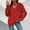 Red, variant on WXLWZYWL Womens Sweaters Winter Solid Sweater Tops for Women Casual Cozy Crewneck Sweaters Trendy Comfortable Long Sleeve Blouses