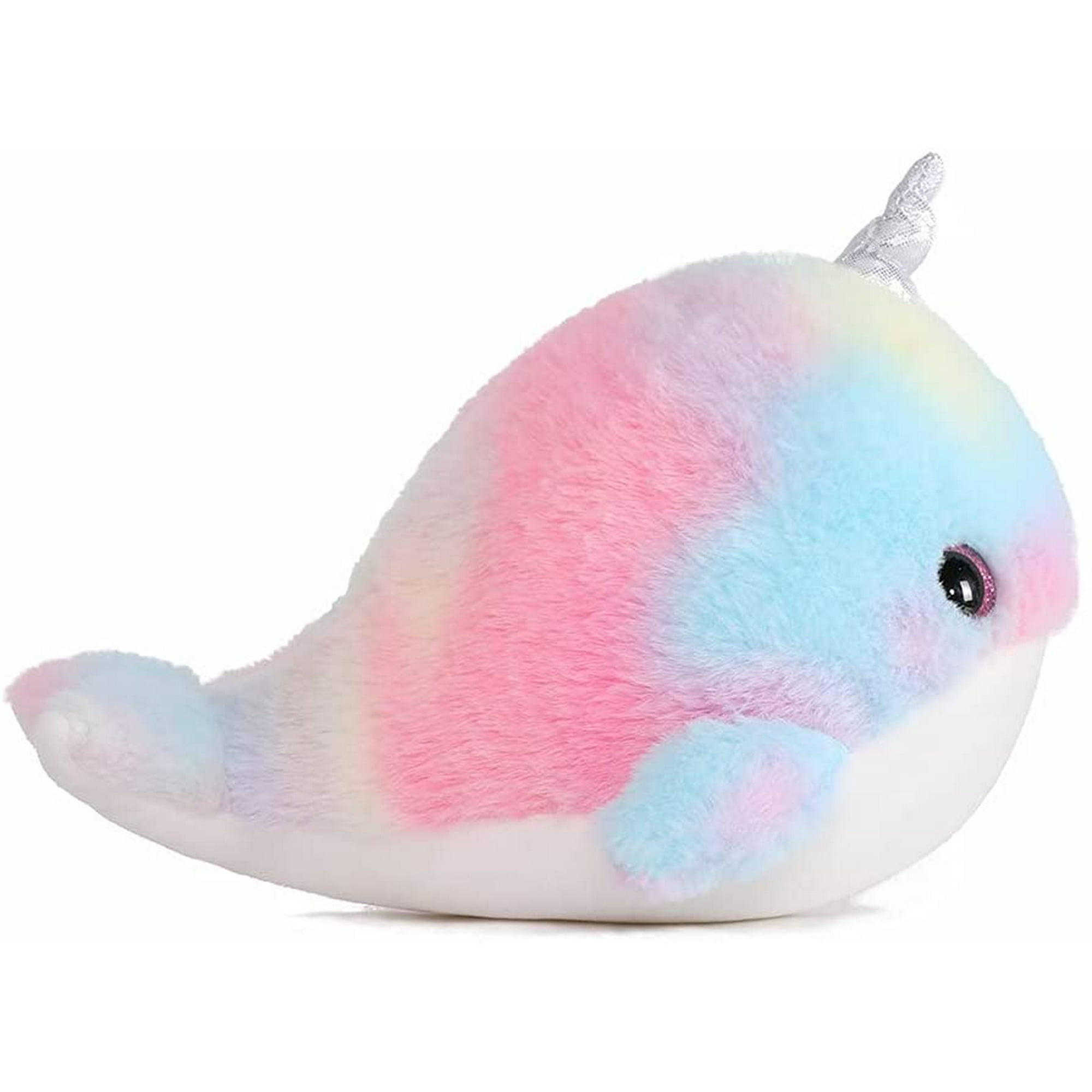 Cute Narwhal Plush Toy Colorful Narwhal Stuffed Animal Soft