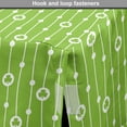 thumbnail image 4 of Irish Dog Crate Cover, Trifolium on Vertical Wavy Stripes with Dots Luck Fortune, Easy to Use Pet Kennel Cover for Medium Large Dogs, 35" x 23" x 27", Lime Green White, by Ambesonne, 4 of 6