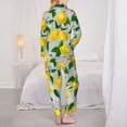 thumbnail image 6 of Goofa Lemon1 Printed Women’s 2 Piece Pajama Set Super,Pajamas Women's Long Sleeve Sleepwear Soft Button Down Loungewear Pjs Lounge Set Nightwear-Small, 6 of 9