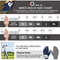 thumbnail image 7 of FINGER TEN Golf Gloves Men Left Hand Rain Grip Glove for Right Handed Golfer Value 3 Pack, All Weather Durable Grip Size Small Medium Large XL White Black Blue, 7 of 7