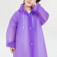 thumbnail image 5 of Aofany Kids Raincoat Hooded Reusable Lightweight Outerwear for Teenagers All Weather School Walking Rain Gear, 6-11 Years, 5 of 5