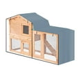 thumbnail image 2 of Triangle Dust Cover For Rabbit Hutch Heavy Duty Fabric For Outdoor Protection, 2 of 3