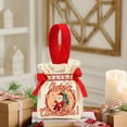 thumbnail image 3 of Christmas Gift Bag, Christmas Candy Bag, Drawstring Christmas Eve Party Handbag, Fabric Small Gift Storage Bag with Festive Holiday Patterns and Convenient Ribbon Closure, 3 of 7