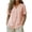 Z150 Pink, variant on Striped Henley Shirts for Women V Neck Short Sleeve Button Down Blouses Breathable Lightweight Fashion Tunic Vacation office Daily Summer Linen Tops Pink,XL