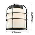 thumbnail image 2 of Innovations Lighting - Bell Cage - 1 Light Swing Arm Wall Sconce In Industrial, 2 of 7