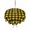 Black, Yellow, variant on Outdoor Tablecloth with Umbrella Hole, Black Orange Plaid Spillproof Waterproof Outdoor Table Cover, Farmhouse Buffalo Check Gingham Patio Tablecloths for Party/Garden/Picnic, Square 60"x60"