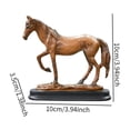 thumbnail image 4 of Reloj De Pared Con Forma De Gato Y Caballo, Adorno Silencioso Y Moderno, Escultura De Resina De Animal, Arte Artesanal Para Cocina, Oficina, Dormitorio, Estante, Decoración Del Hogar, Regalo, 4 of 8