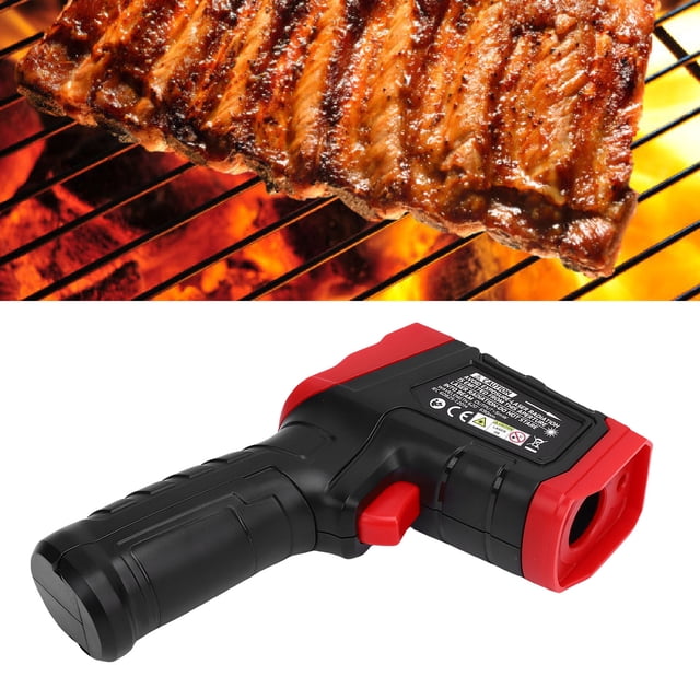 Termómetro Infrarrojo Ir -32 A 400 37 F A 932 F Pantalla LCD De Alta Precisión Termómetro IR Para Cocinar Freír Cocina Barbacoa Carne Azúcar Congelador