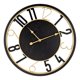 thumbnail image 5 of Reloj de pared con números arábigos, regalo de recuerdo para el hogar, reloj colgante redondo, silencioso y creativo para decoración del comedor y el Oro negro, 5 of 8