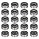 thumbnail image 1 of Paquete de 20 608- Rodamiento Bola - Ranura Profunda en Miniatura Sellado Goma Doble para Patinetas, Patines Línea, Patinetas (8Mm X 22Mm 7Mm), 1 of 5