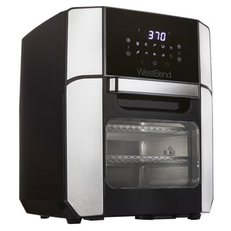HOMCOM Friteuse à air 8 L air fryer 1700 W 8 programmes, écran tactile LED, température réglable et minuterie, noir | France