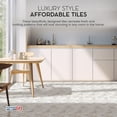 thumbnail image 6 of PowerSellerUSA Self-Stick Vinyl Modern Geometric Floor Tiles Ultra Durable 1.5mm Thick Tiles, 2-Pack/40 Square Ft., 12" x 12", Waves, 6 of 8