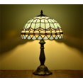 thumbnail image 4 of Orinova Tiffany Style Table Lamp Bedside Desk LED Lamp Shades Bedroom Stained-Glass 18.1'' H Multi-Color, 4 of 8