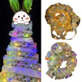 thumbnail image 1 of Neinkie Shining Ribbon Fairy Lights for Christmas Tree Decor, LED Glow Ribbon String Lights Christmas Decorations for Home Holiday Party Weddings Indoor Outdoor Christmas Decor, 1 of 7