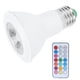thumbnail image 3 of Foco RGBW de 10 W con control remoto temporizado E27 Bombilla que cambia de color 85‑265 V, 3 of 14