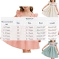 thumbnail image 2 of CYRBOKO Girls Casual Dresses, Summer Comfy A-line Flutter&nbsp;Sleeve Midi Dresses Pink Size 2-3 T, 2 of 6