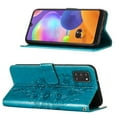 thumbnail image 4 of Galaxy A31 Wallet Case, Embossed Butterfly PU Leather Credit Card Holder Slots Full Body Protection Kickstand Flip Folio Shockproof TPU Phone Cover for Samsung Galaxy A31,Blue, 4 of 7