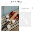 thumbnail image 3 of ELAYARD 1 Set Baseball Bat Display Stand Acrylic Material Wall Mounted Storage Rack, 3 of 8