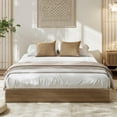 thumbnail image 2 of Wood Bed Frame, Fluted Wooden Platform Bed, Easy Assembly, No Box Spring Needed, Noise Free, 2 of 6