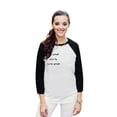 thumbnail image 2 of Kind People Are My Kinda People Unisex 3/4 Sleeves Baseball Raglan T-Shirt Tee White Black X-Small, 2 of 4