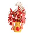 thumbnail image 4 of Conjunto de cubo Festival de primavera Suministros de bricolaje Flor artificial año nuevo chino Simulación Fruit Jar para , 40x28cm y Aureato mayimx Cubo de bendición, 4 of 9