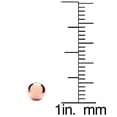 thumbnail image 4 of 14K Rose Gold Ball Earrings High Polished from 3MM to 10MM Silicone Protected Gold Pushbacks, 4 of 10