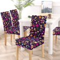 thumbnail image 5 of POGLIP Little Flowers Stretch Chair Cover Protector Seat Slipcover for Dining Room Hotel Wedding Party Set of 4, 5 of 5