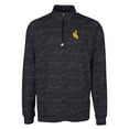 thumbnail image 2 of Men's Cutter & Buck Black Wyoming Cowboys Big & Tall Traverse Camo Print Stretch Quarter-Zip Pullover Top, 2 of 3