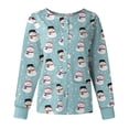 thumbnail image 1 of Dvkptbk Blouse de Noël pour Femmes, Vêtements d'Infirmière, Uniforme de Travail avec Poches, Mode Décontractée, Col Rond, Manches Courtes à Cordon, 1 of 3
