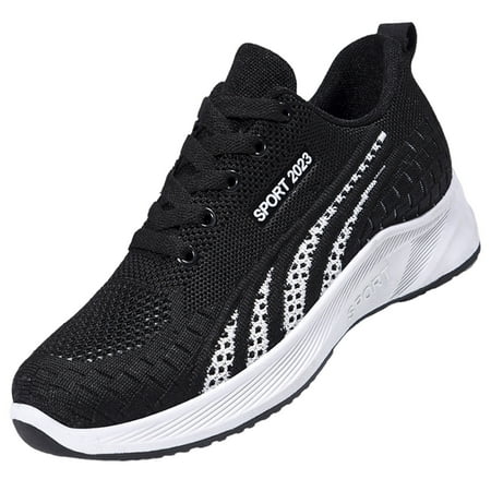 

PMUYBHF Womens Sneakers Size 11W Women Running Shoes Lace Up Round Toe Sports Shoes
