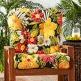 thumbnail image 5 of Greendale Home Fashions Outdoor Tufted 42'' x 21'' Chair Cushion, Aloha Black, 5 of 8