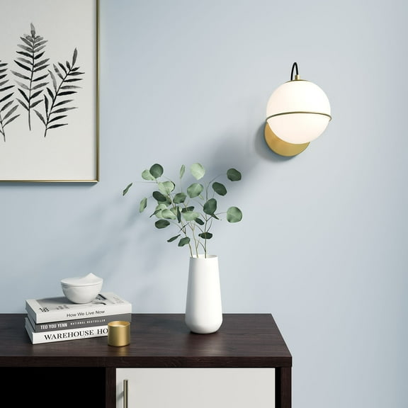 Modway Hanna Hardwire Wall Sconce in Opal Gold