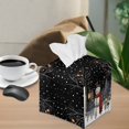 Psesaysky PU Tissue Box CoverTissue Cover Box Square Easy to Clean ...