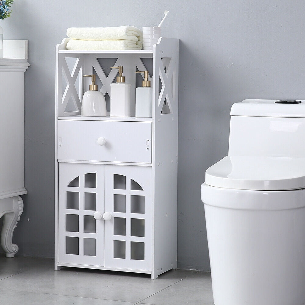 Home Single Door With Compartment 70cm high Bedside Table PVC (41 x 30