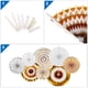 thumbnail image 4 of Uxcell Hanging Paper Fans Set Paper Decorations for Party Birthday, Flower Color(8pcs), 4 of 7