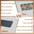 thumbnail image 4 of Pink Hibiscus Flower Stair Treads Non Slip for Steps Palm Leaf Summer Coastal Tropical Botanical Vintage 4 Pcs Reusable Adhesive Stair Runner Mats for Dogs Elders Treads Rugs for Staircase 8x30 In, 4 of 9
