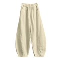 thumbnail image 4 of XAOFW Plus Size Wide Leg Pants For Women Loose Fit Elastic Waist Casual Harem Trousers Everyday Comfort Palazzo Pants For Women Breathable Bottom XXXL, 4 of 4
