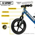 Strider 12 Sport Balance Bike, Ages 18 Months to 5 Years Blue