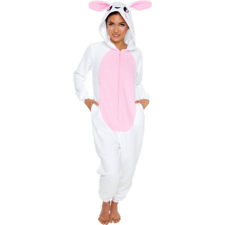 Silver Lilly Adult Slim Fit One Piece Cosplay Bunny Animal Pajamas