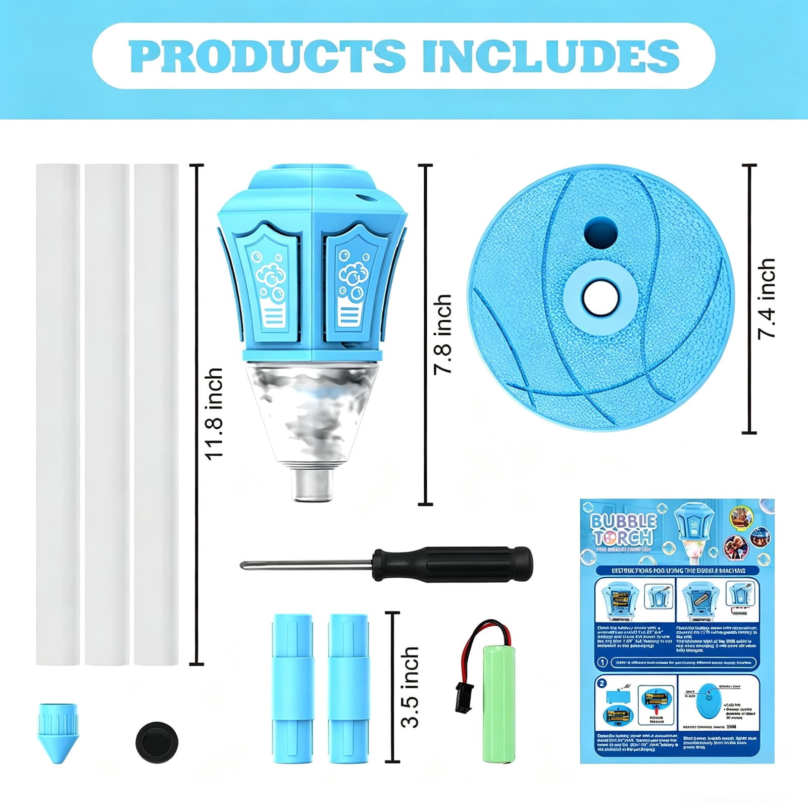 syligr Rechargeable Bubble Machine for Kids Outdoor Play, Adjustable Height, Detachable Wand, Automatic Bubble Maker for Weddings, Bubble Blower for Backyard Party,Toddler Bubble Toy for Outdoor Fun