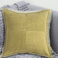 thumbnail image 4 of Funda de almohada de pana con costuras a rayas y borde ancho, almohada de sofá, adecuada para decorar el sofá del salón, 4 of 7