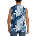 thumbnail image 4 of Daiia Flower Printed Men's Tank Tops,Casual Soft Sleeveless Gym Muscle Shirts Bodybuilding Tee-Small, 4 of 8