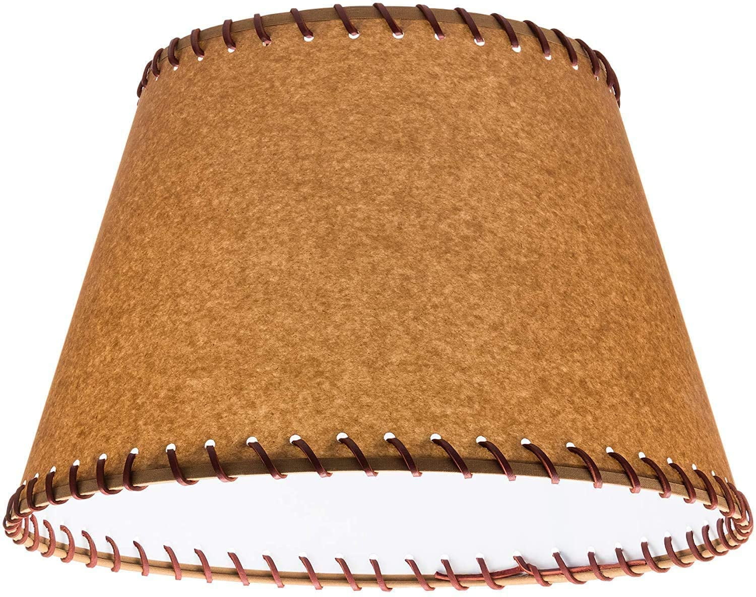 Oiled Parchment 12 Inch Empire Uno Fitter Lamp Shade With Stitched Trim Com Empire Uno Fitter Lamp Shade, Lamp Shade 12 Inch Height