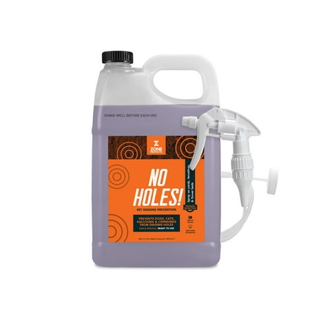 UPC: 0860006283070 | Zone Stop Digging Dogs No Holes! Digging Dog Prevention Gallon/Trigger Sprayer. Stop Dogs from Digging in Yard  Under Fences. Dog Training Aid Prevention. No Hole Dog Dig.