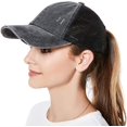 thumbnail image 2 of EONQY Ponytail Baseball Cap, Women's High Ponytail Hat Sun Hat Peaked Cap Versatile Washed Dad Hat for Outdoor Sports Such as Jogging and Tennis, 2 of 7