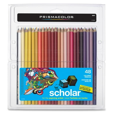 Prismacolor Scholar Colored Pencil Set, 48-Colors (Best Surface For Prismacolor Pencils)