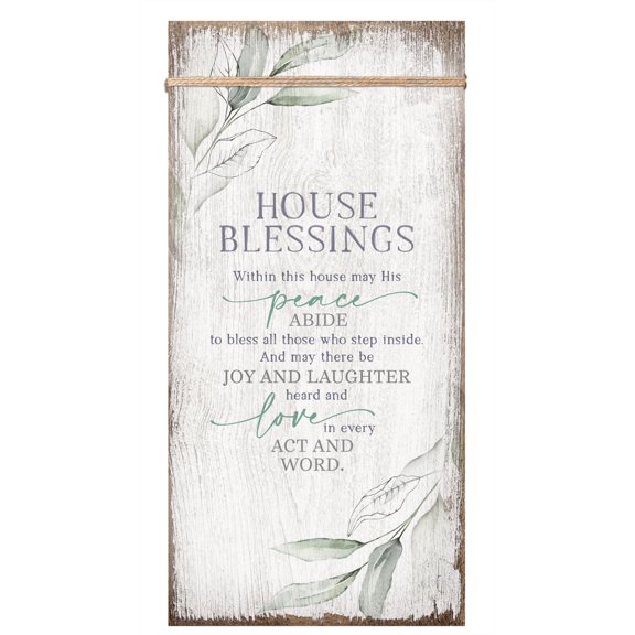 Dexsa House Blessings Wood Plaque 6 3/4"x13 5/8"